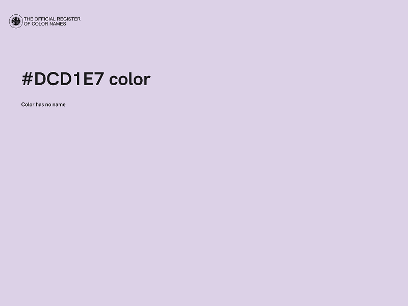 #DCD1E7 color image