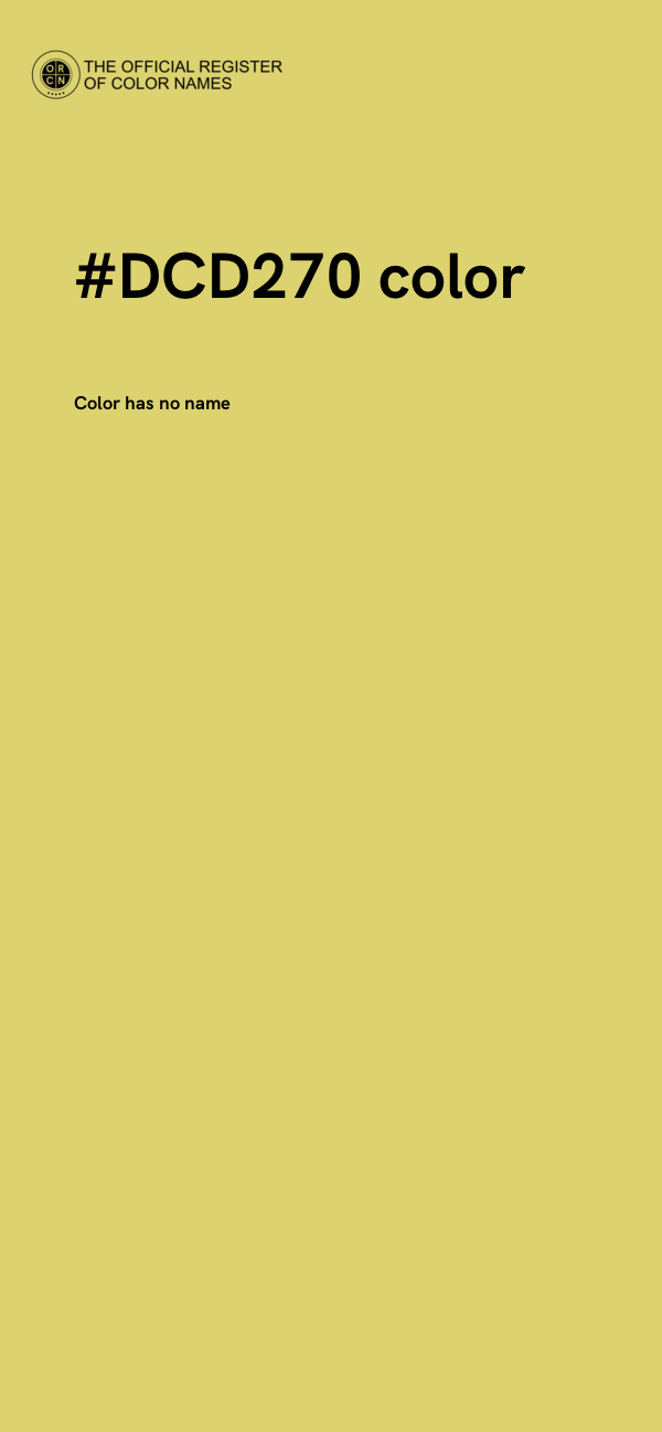 #DCD270 color image