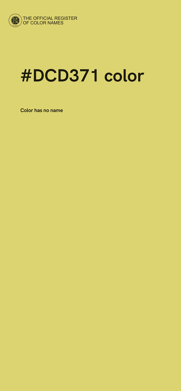 #DCD371 color image