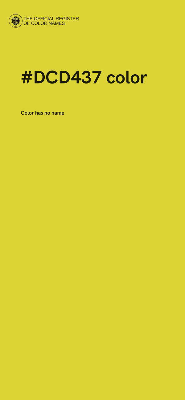 #DCD437 color image