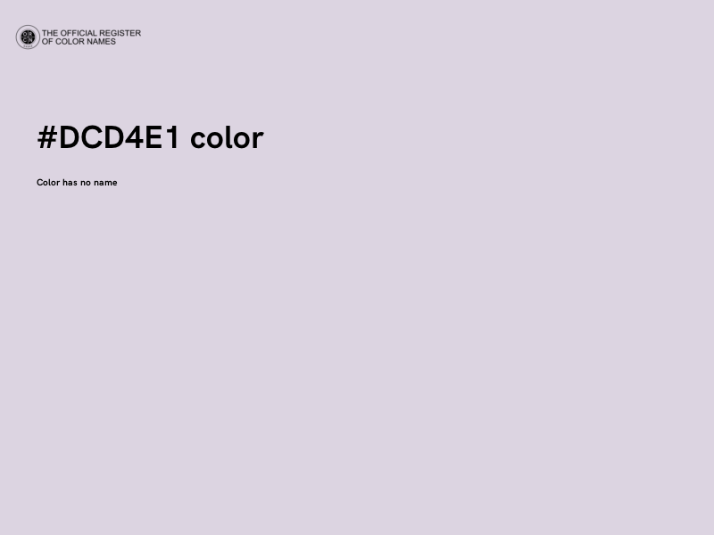 #DCD4E1 color image