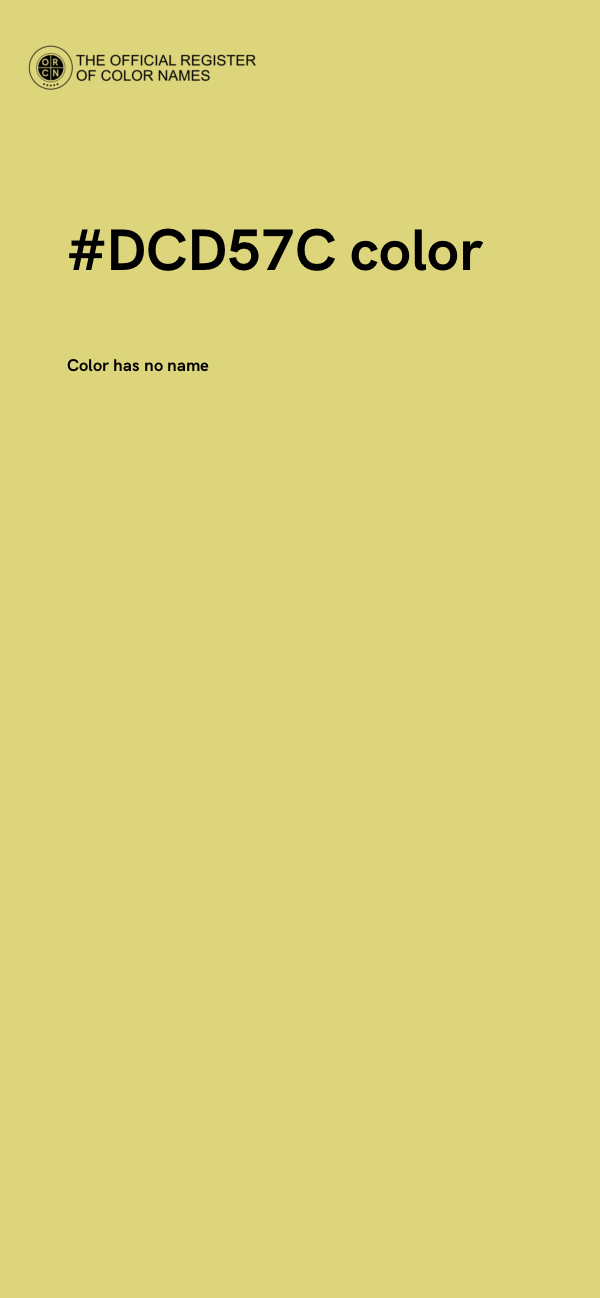 #DCD57C color image