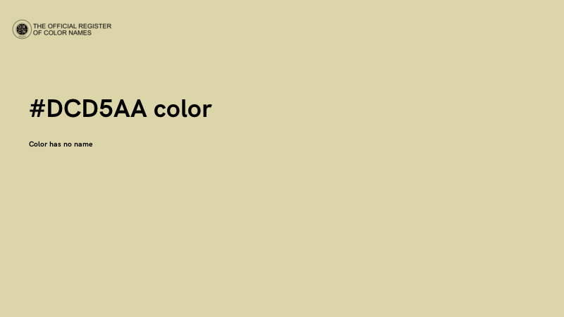 #DCD5AA color image