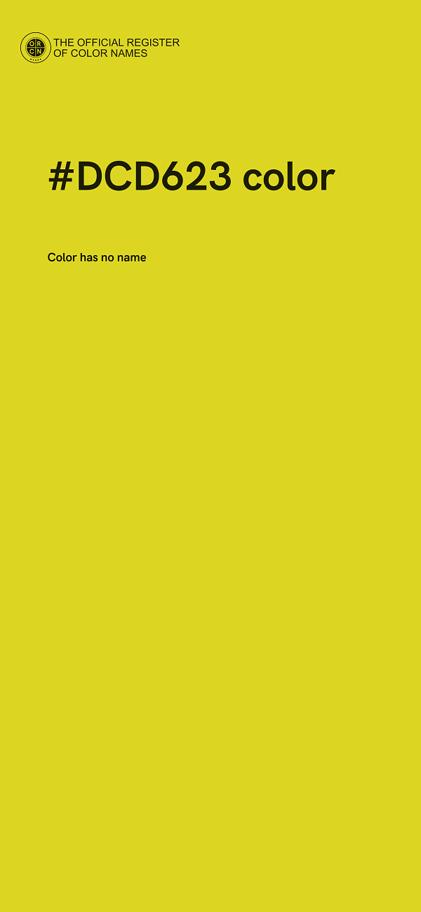 #DCD623 color image