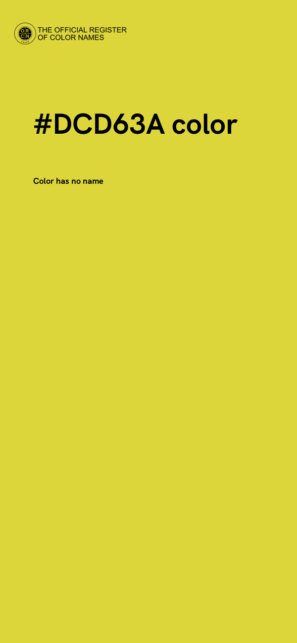 #DCD63A color image