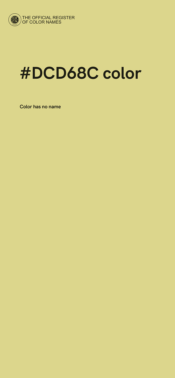 #DCD68C color image
