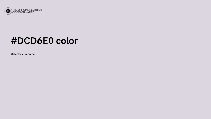 #DCD6E0 color image