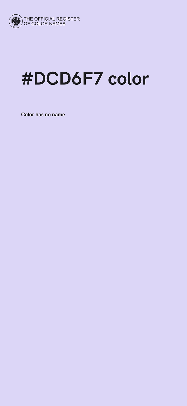 #DCD6F7 color image
