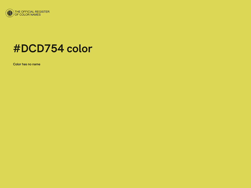 #DCD754 color image