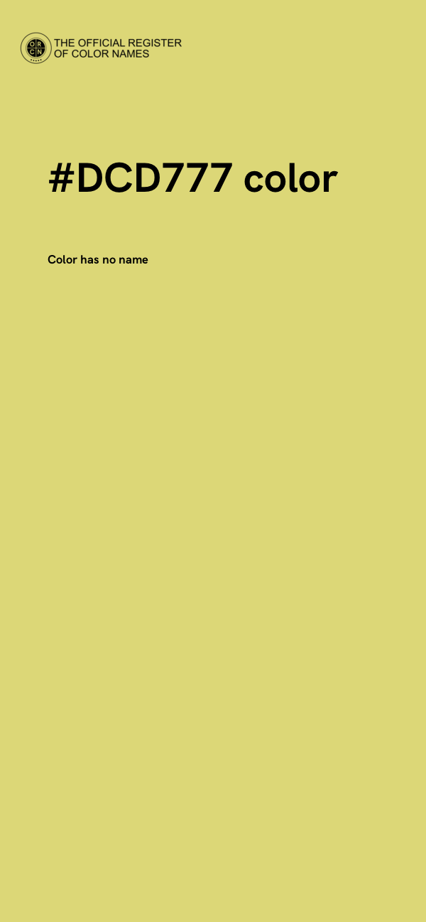 #DCD777 color image