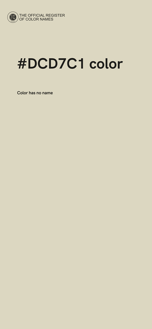 #DCD7C1 color image