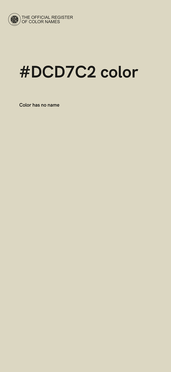 #DCD7C2 color image