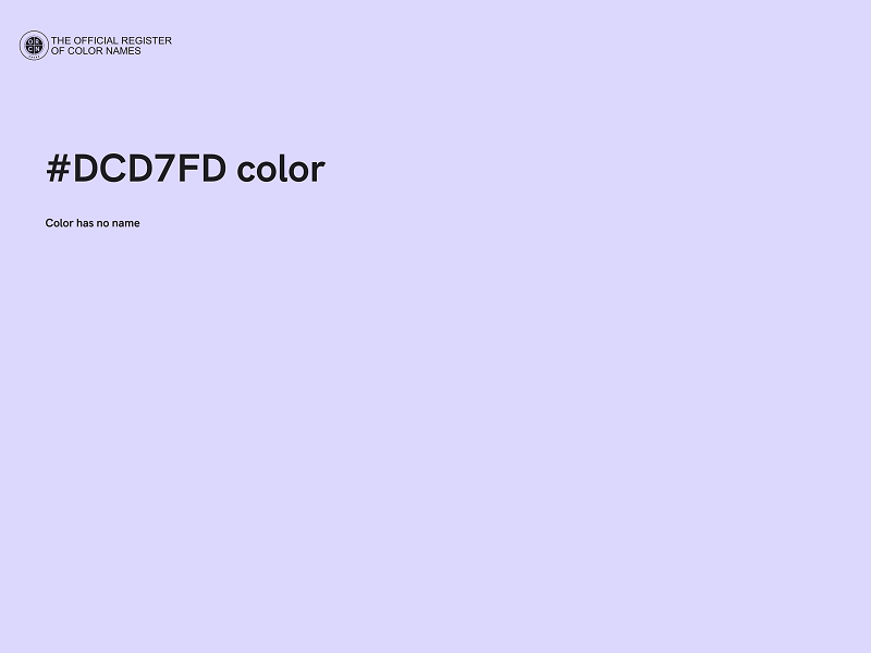 #DCD7FD color image