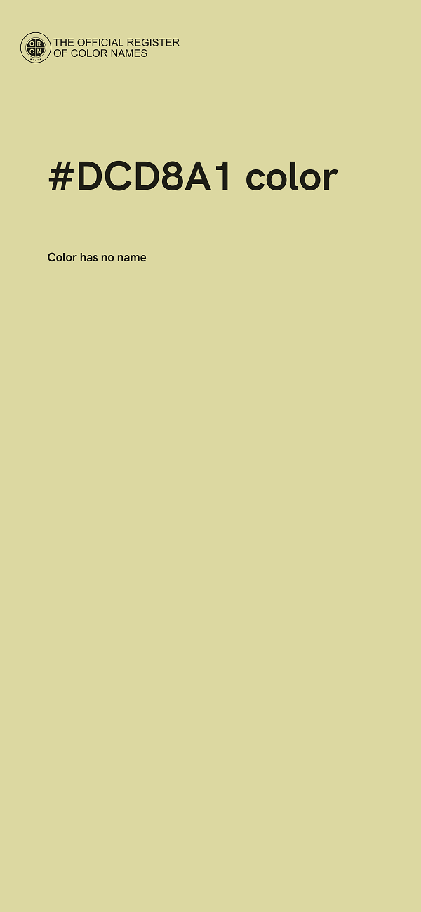 #DCD8A1 color image