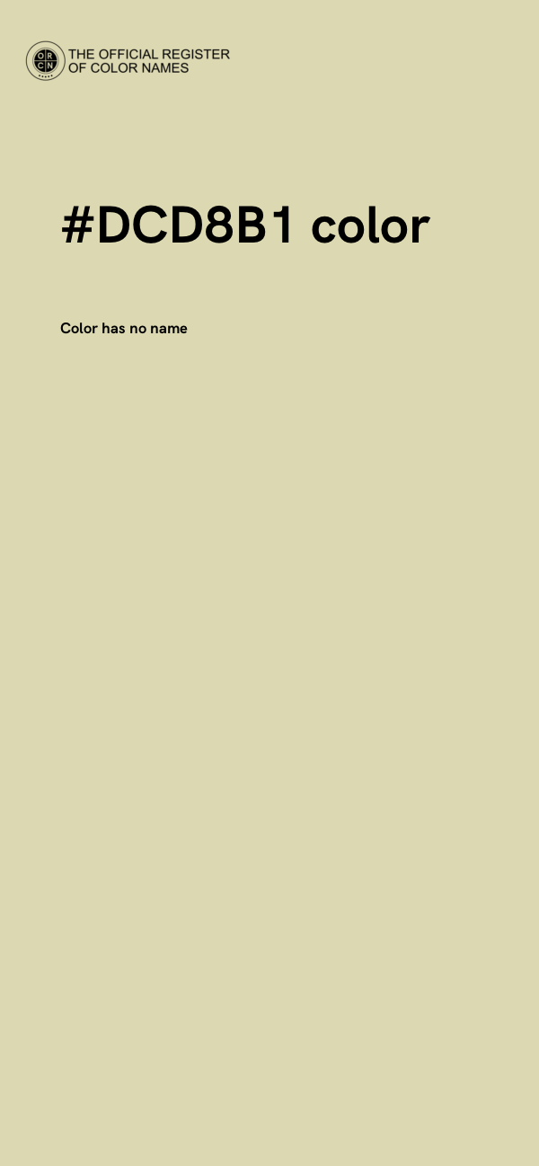 #DCD8B1 color image