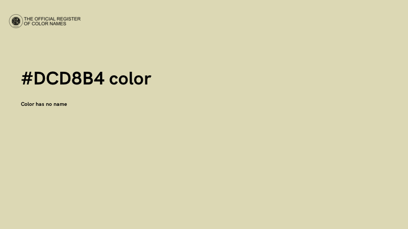 #DCD8B4 color image