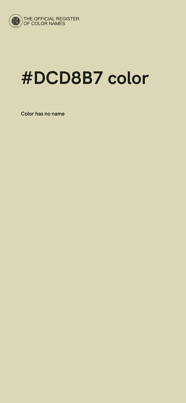 #DCD8B7 color image