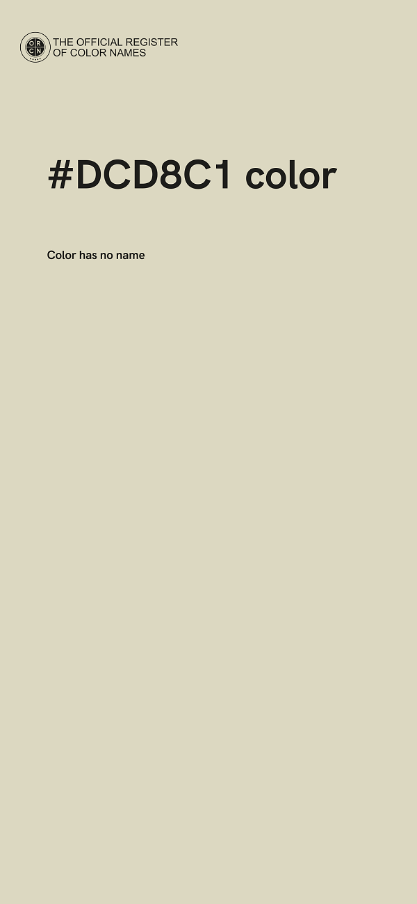 #DCD8C1 color image