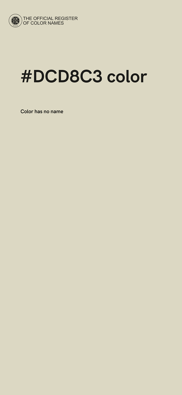 #DCD8C3 color image