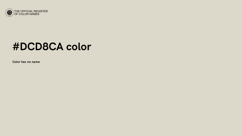#DCD8CA color image