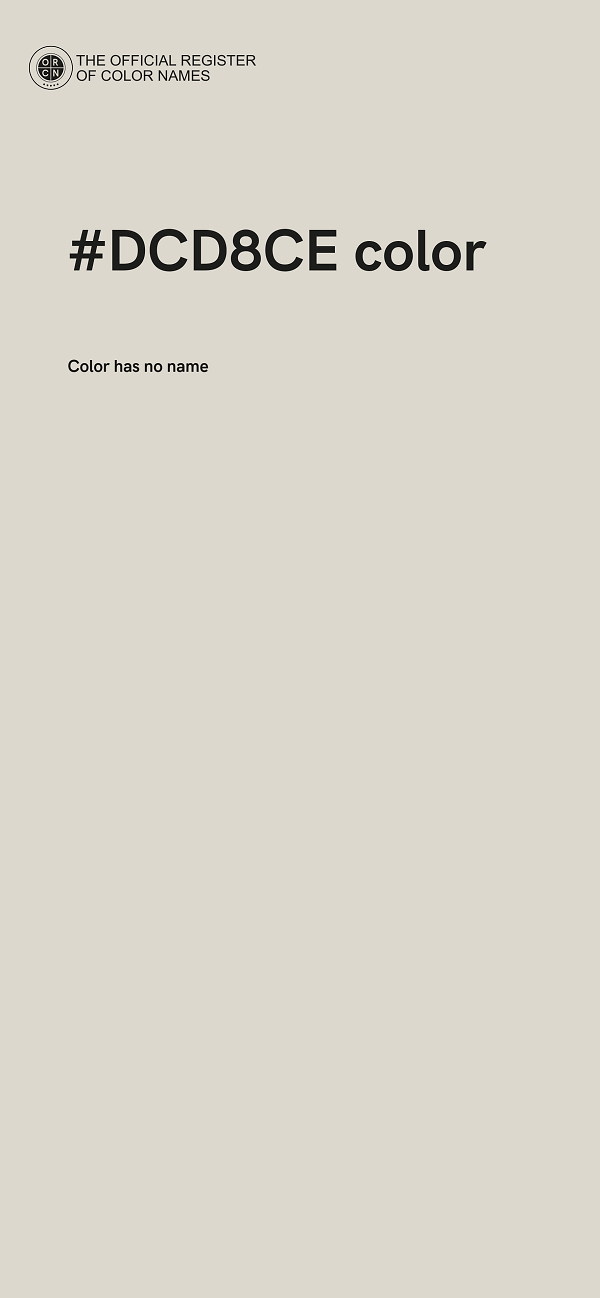 #DCD8CE color image