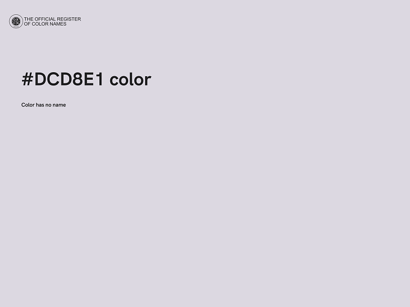 #DCD8E1 color image