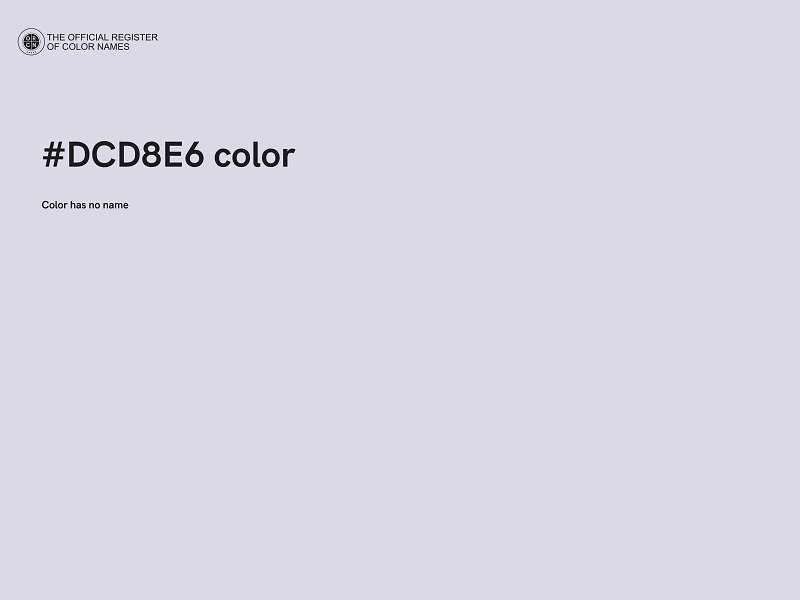 #DCD8E6 color image