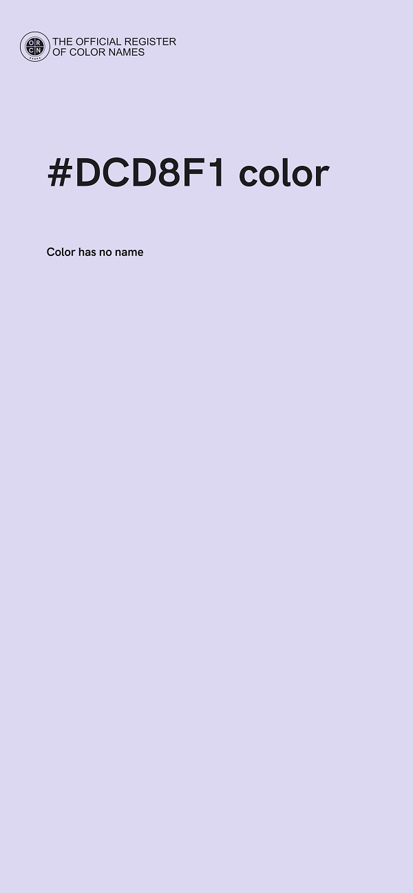 #DCD8F1 color image