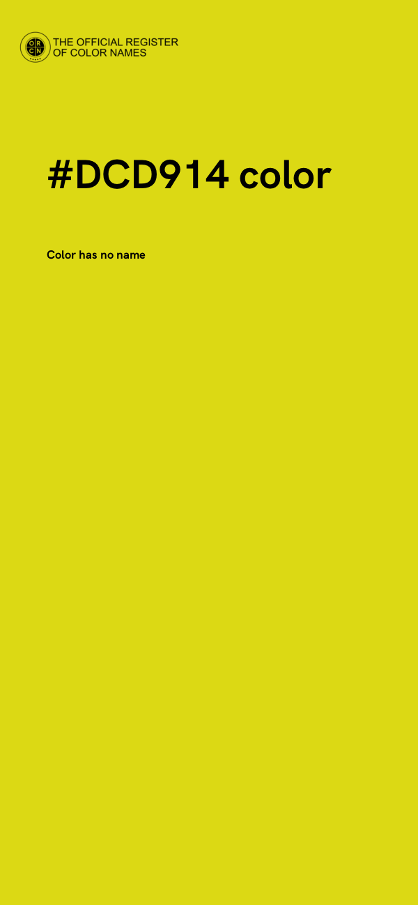 #DCD914 color image