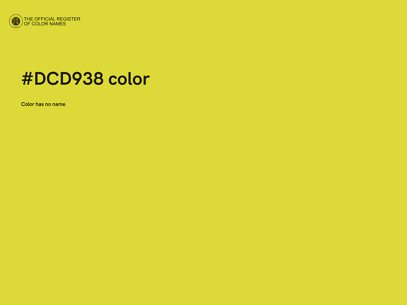 #DCD938 color image