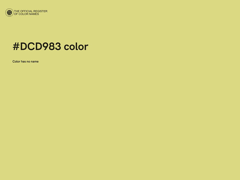 #DCD983 color image