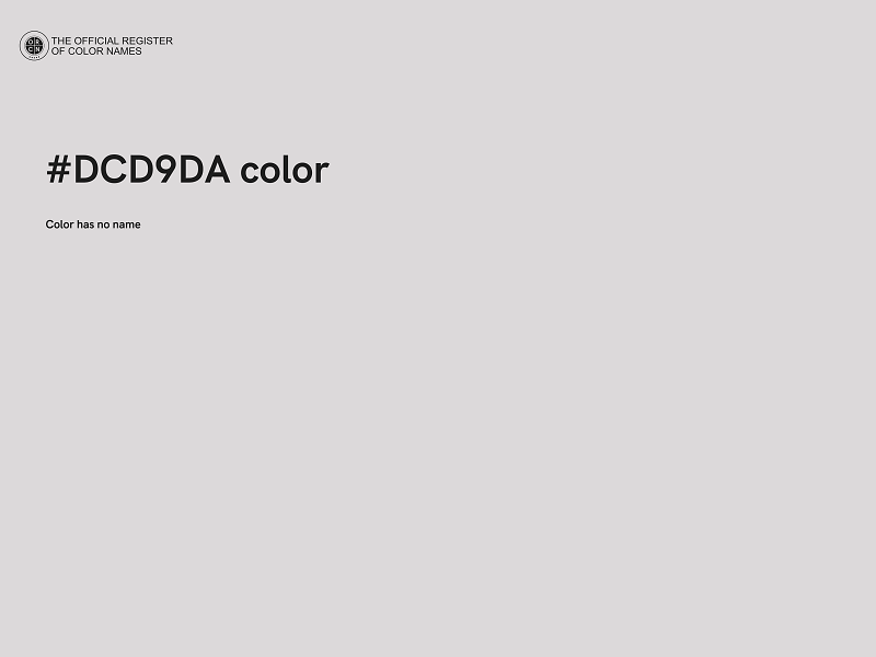 #DCD9DA color image