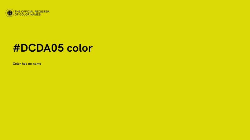 #DCDA05 color image