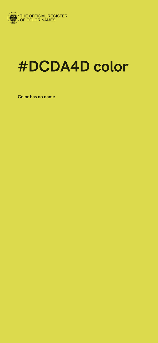 #DCDA4D color image