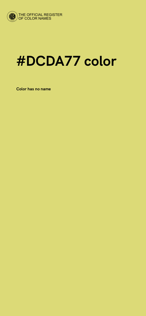 #DCDA77 color image