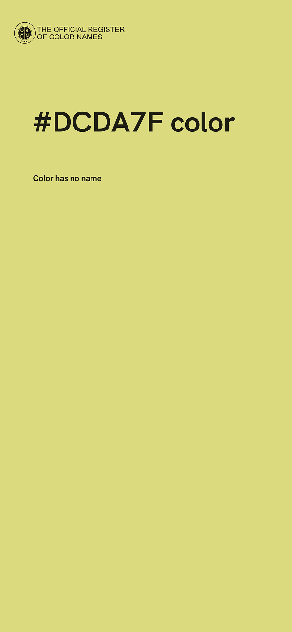 #DCDA7F color image