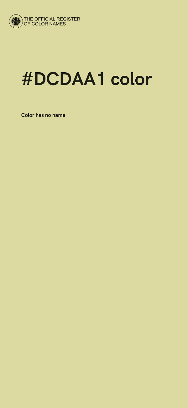 #DCDAA1 color image
