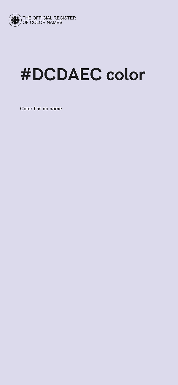 #DCDAEC color image