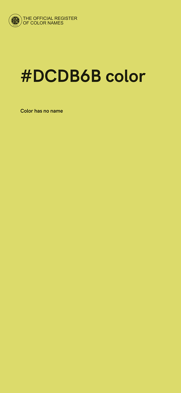 #DCDB6B color image