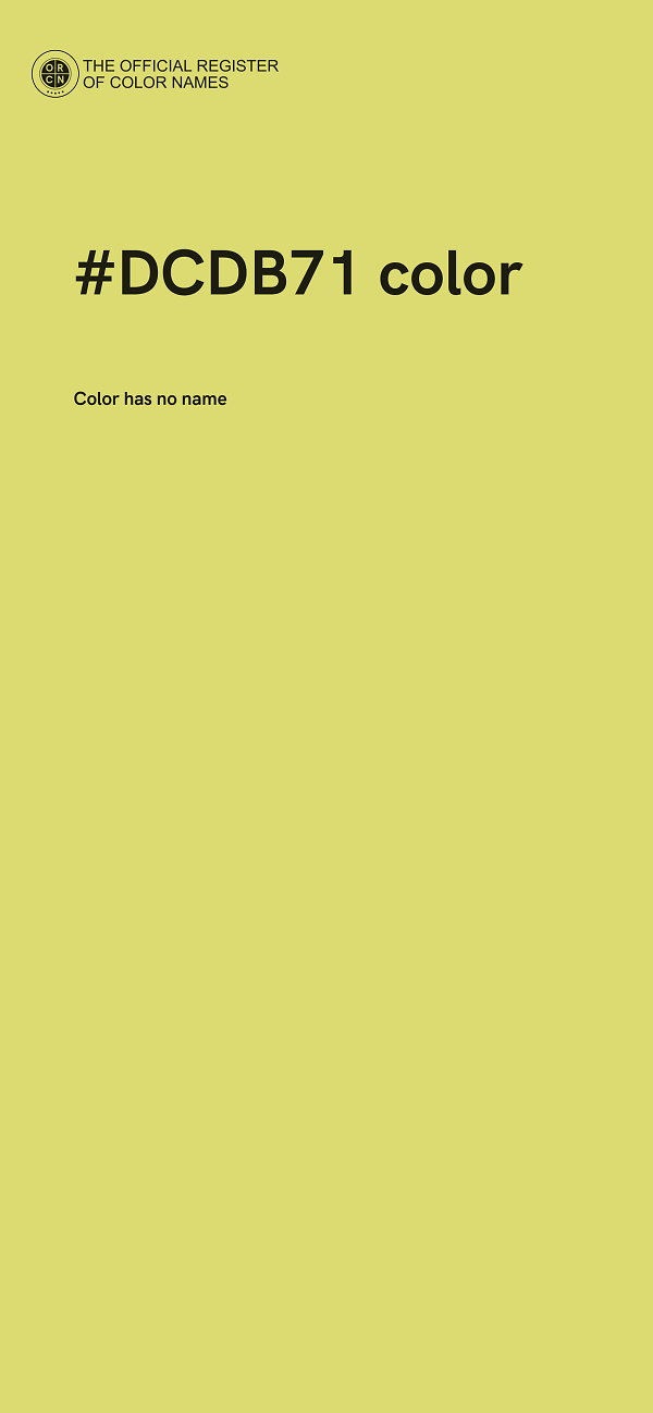 #DCDB71 color image