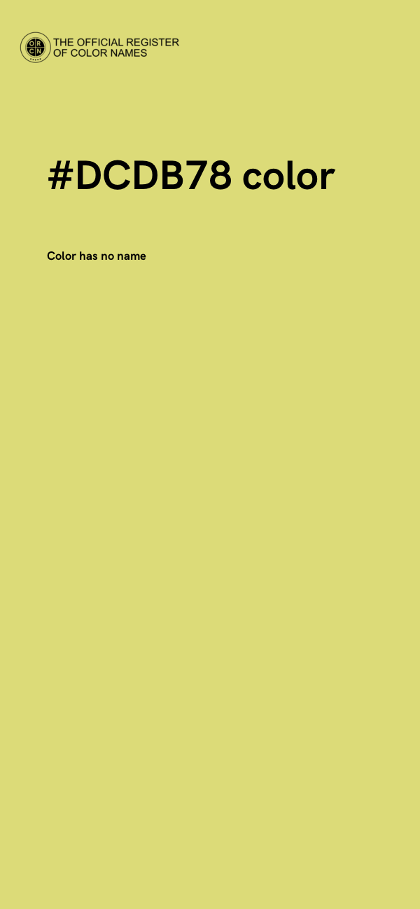 #DCDB78 color image