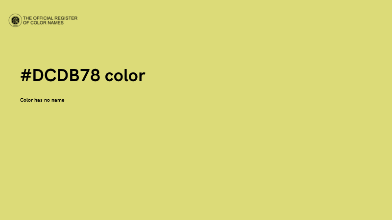 #DCDB78 color image