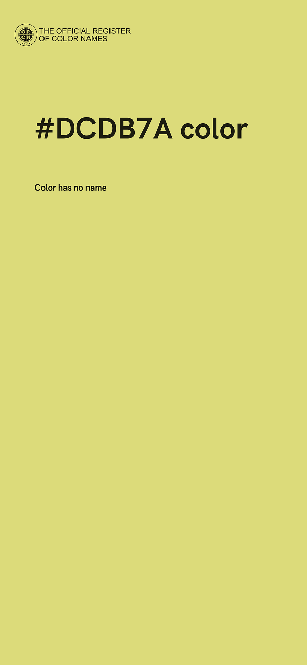 #DCDB7A color image