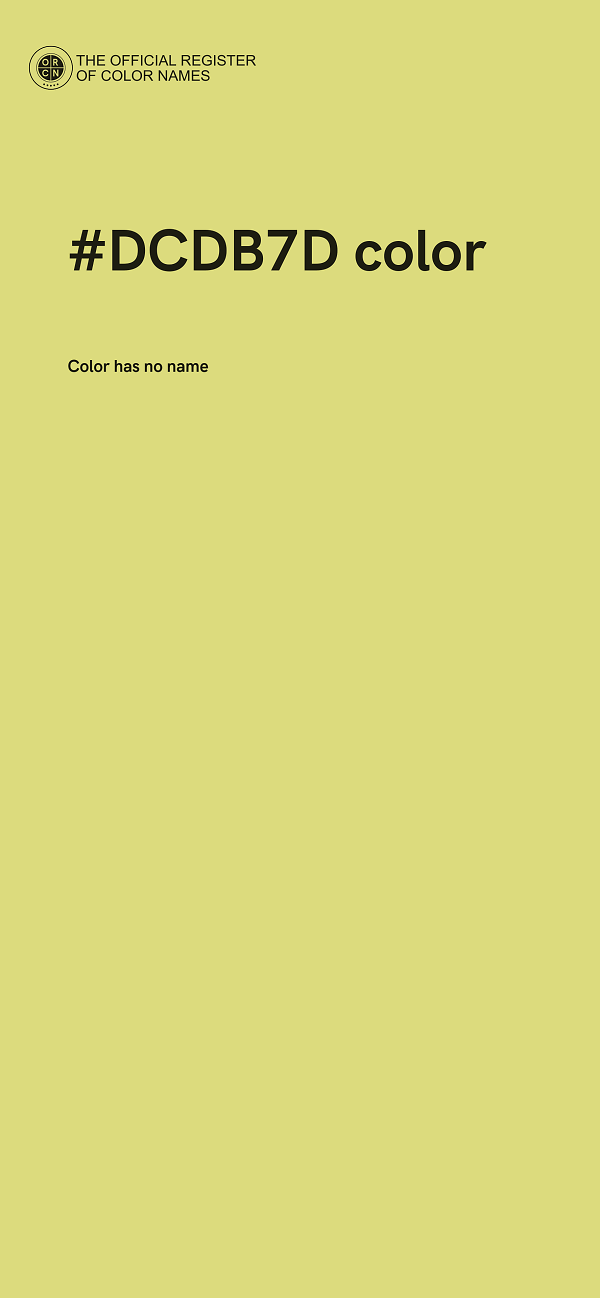 #DCDB7D color image