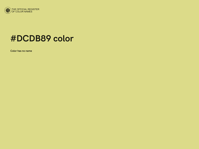 #DCDB89 color image