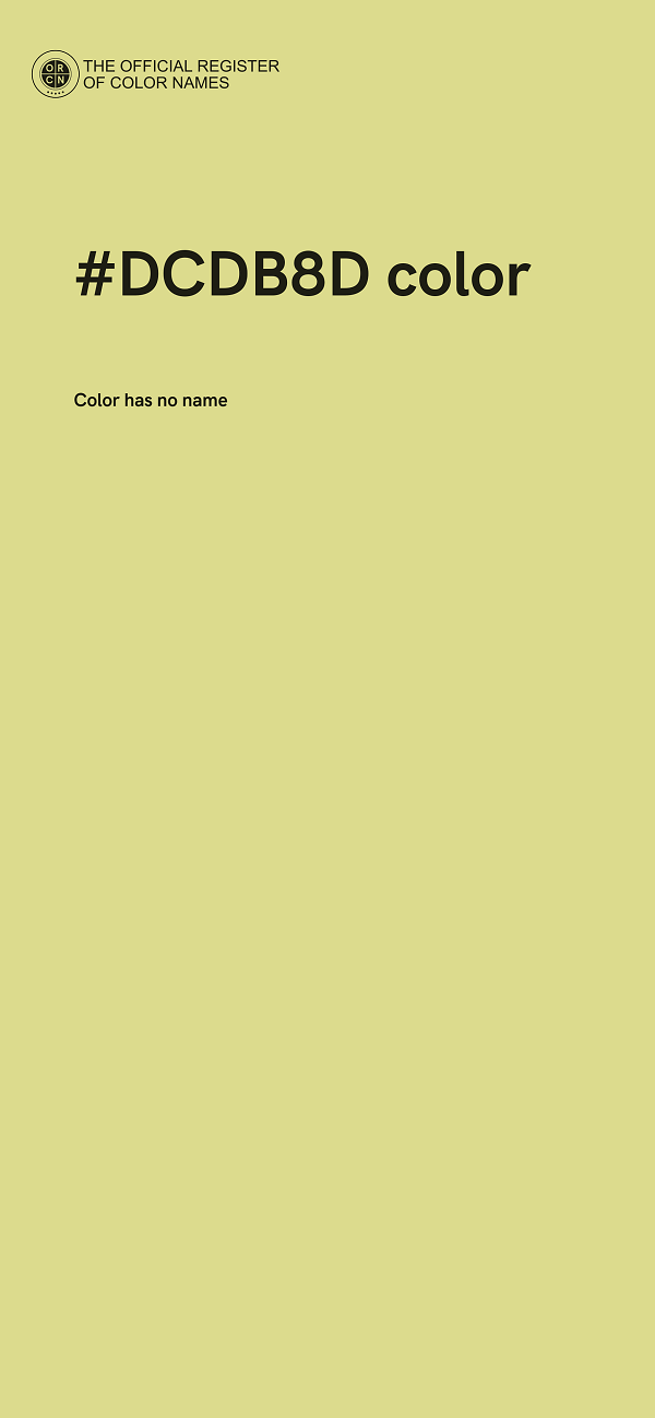 #DCDB8D color image