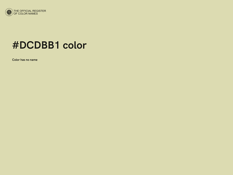 #DCDBB1 color image