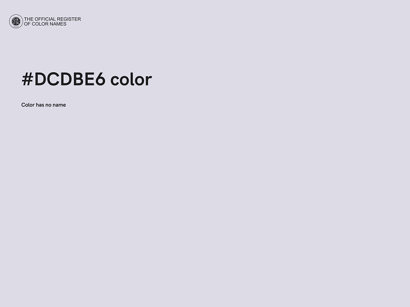 #DCDBE6 color image