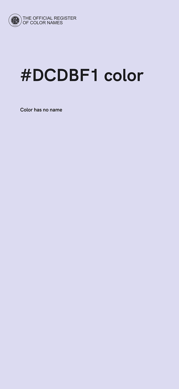 #DCDBF1 color image