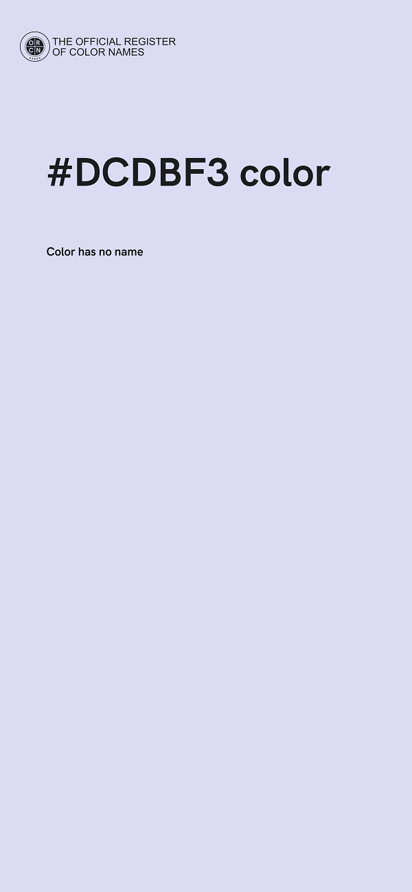 #DCDBF3 color image